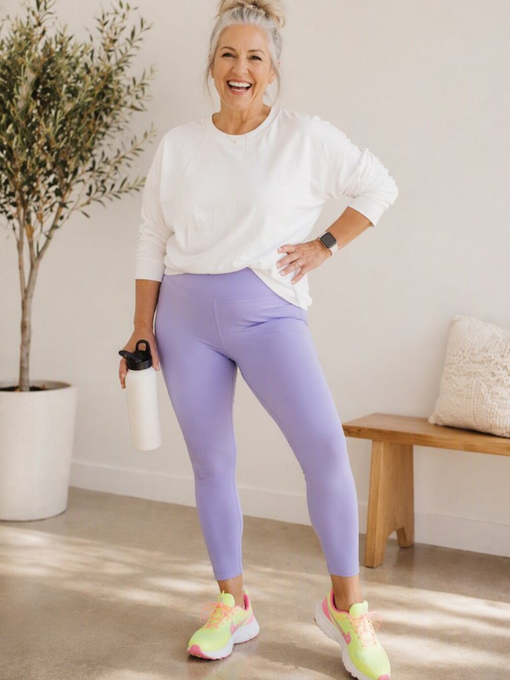 443 - Lululemon 7/8 Length Leggings 💜 Lavender Dream Soft active leggings